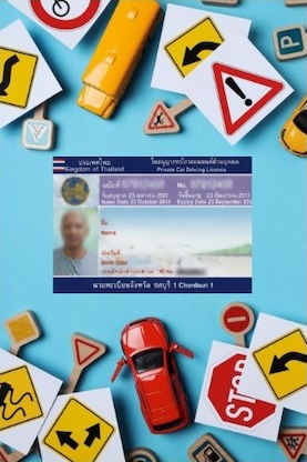 Thai driving licence — car and motorbike